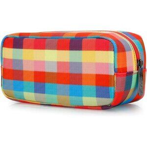 Small Canvas Makeup Bag Travel Toiletry Organizer Cosmetic Pouch Zipper Case